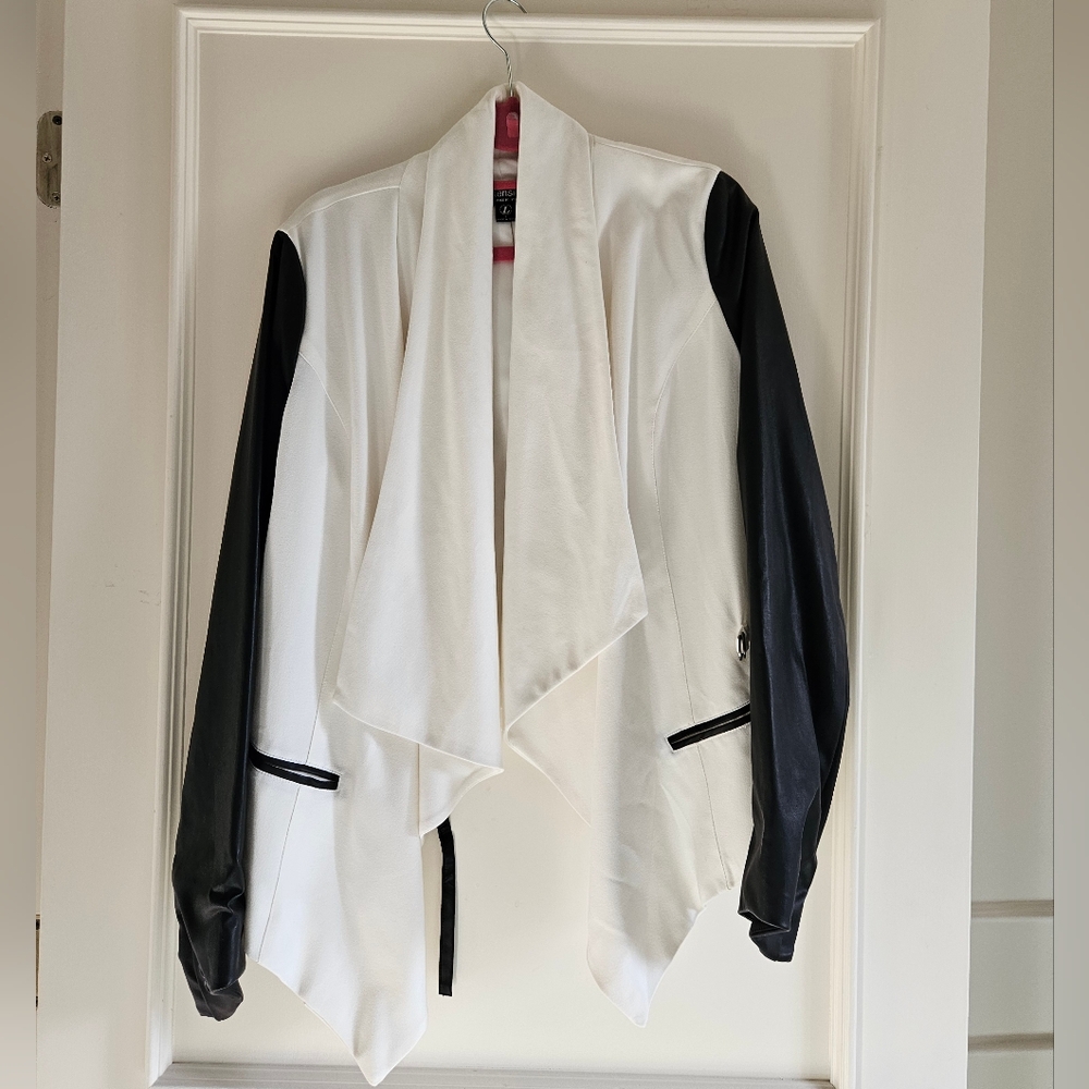 Chic White and Black Jacket